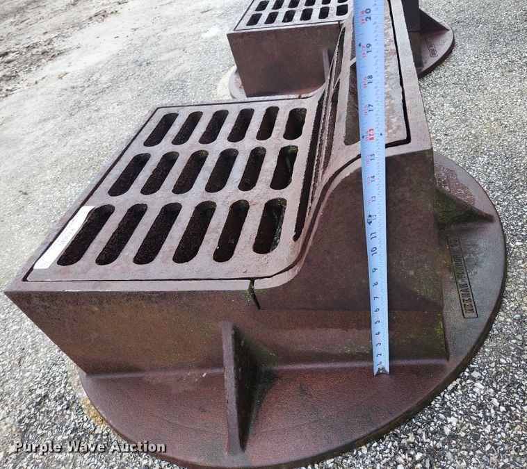 image for item KE9840 (6) Neenah Foundry curb inlet sewer gates