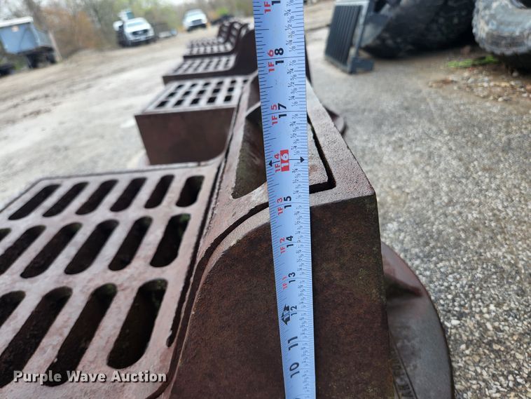 image for item KE9840 (6) Neenah Foundry curb inlet sewer gates