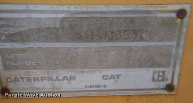 image for item KP9180 1989 Caterpillar D3C  dozer