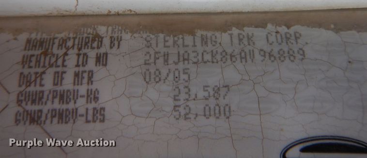 image for item MF9535 2006 Sterling AT9500  dump truck