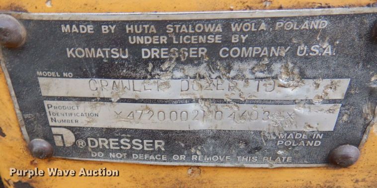 image for item MF9544 1996 Dresser TD9H  dozer