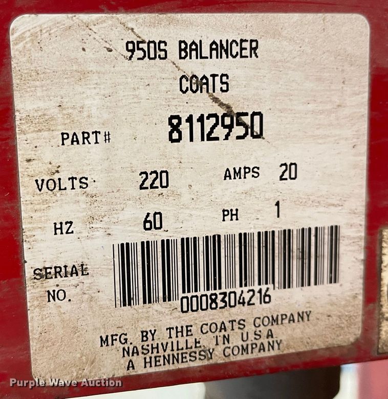 image for item MJ9574 Coats 950  wheel balancer