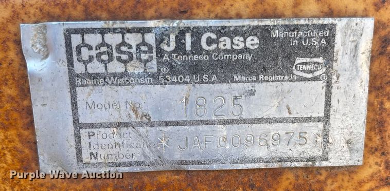 image for item MJ9578 1994 Case 1825  skid steer loader