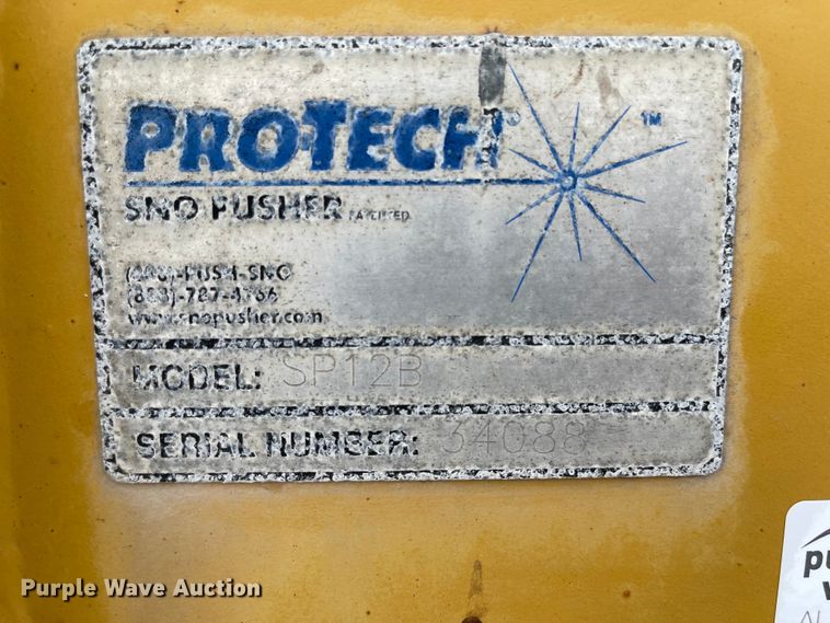 image for item MJ9621 Protech SP12B  12' W wheel loader snow pusher