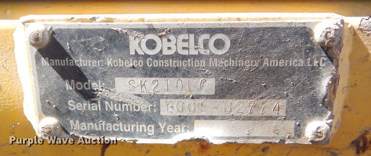 image for item MY9002 2006 Kobelco SK210LC  excavator