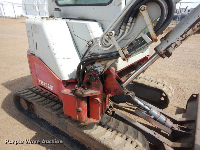 image for item MY9011 2007 Takeuchi TB138FR  mini excavator