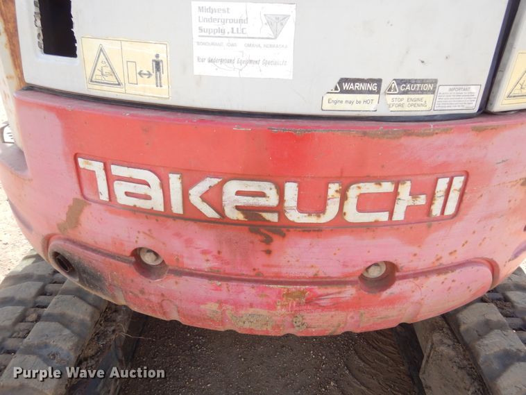 image for item MY9011 2007 Takeuchi TB138FR  mini excavator