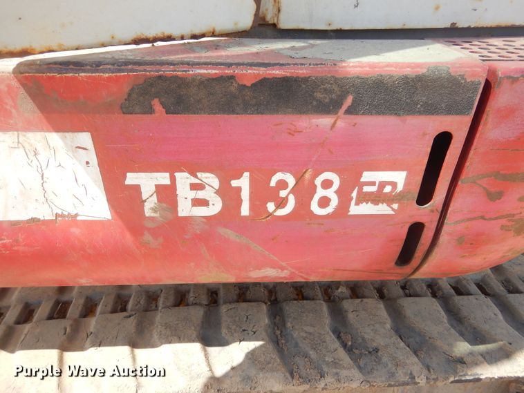image for item MY9011 2007 Takeuchi TB138FR  mini excavator