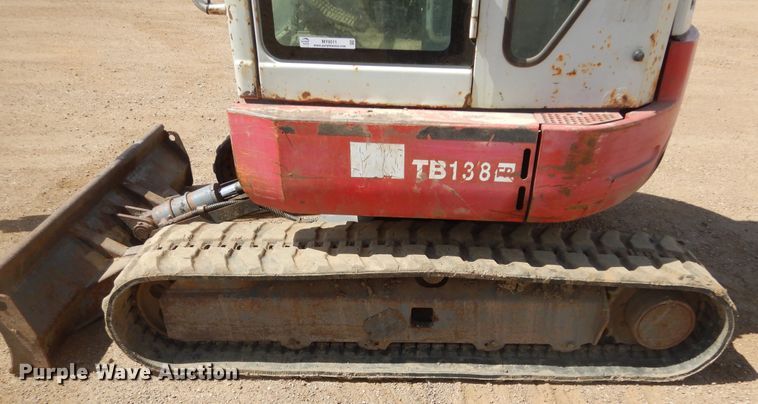 image for item MY9011 2007 Takeuchi TB138FR  mini excavator