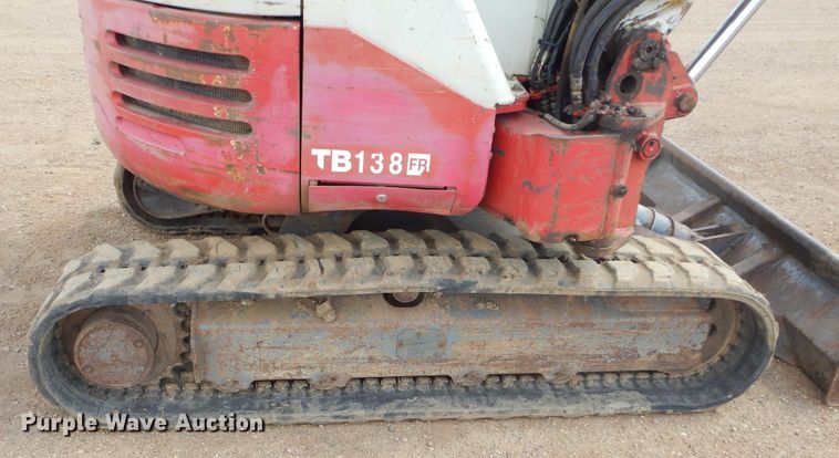 image for item MY9011 2007 Takeuchi TB138FR  mini excavator
