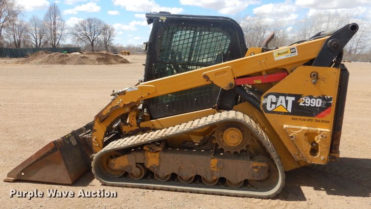 image for item MY9012 2016 Caterpillar 299D2  tracked skid steer loader
