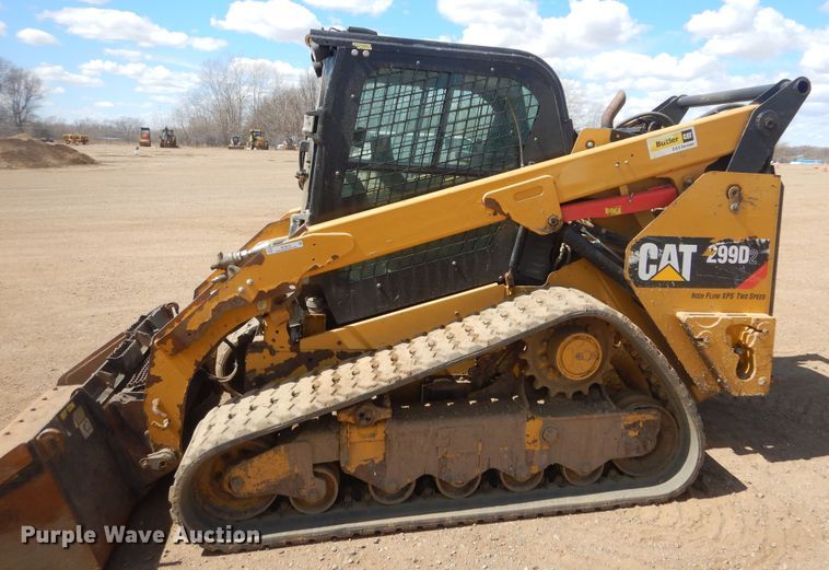 image for item MY9012 2016 Caterpillar 299D2  tracked skid steer loader