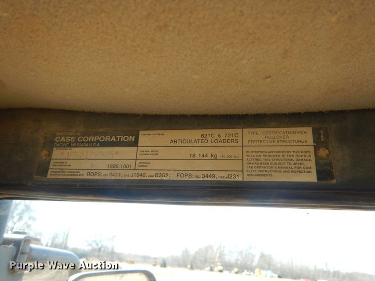 image for item MY9016 2000 Case 621C  wheel loader