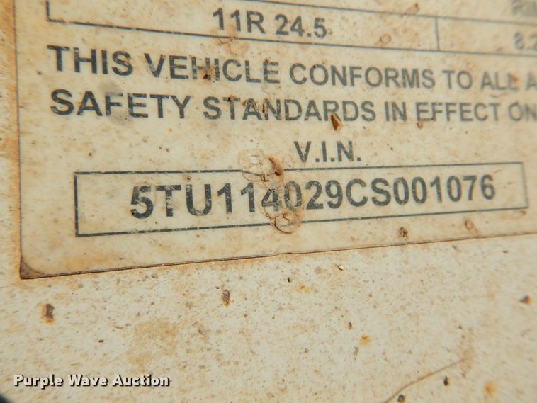 image for item DF0028 2012 Construction Trailer Specialist  bottom dump trailer