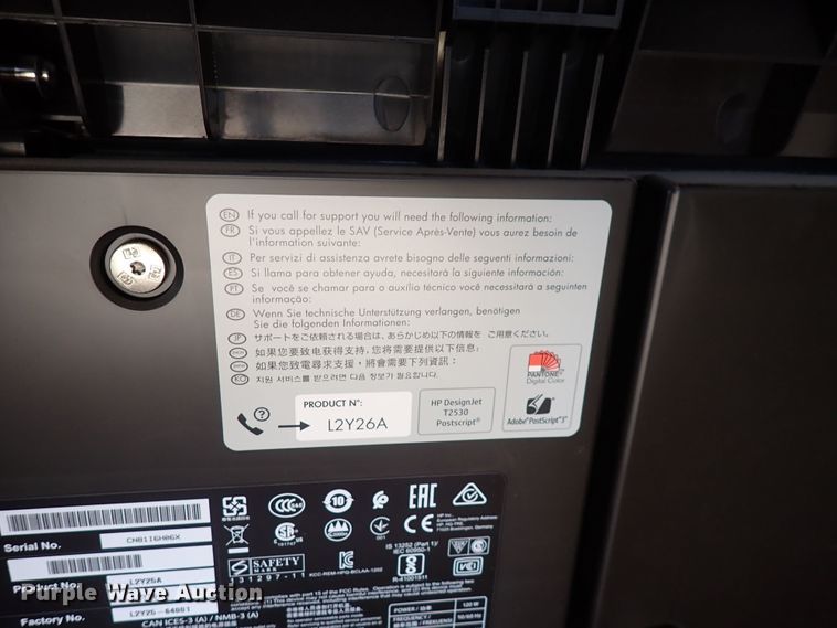 image for item DI1942 HP DesignJet T2530  printer