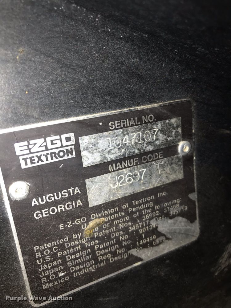 image for item DK0897 EZ GO  golf cart