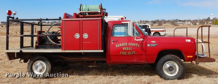 image for item DK4413 1989 Dodge W350  brush fire truck