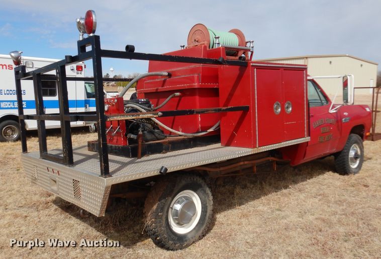 image for item DK4413 1989 Dodge W350  brush fire truck