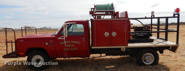 image for item DK4413 1989 Dodge W350  brush fire truck