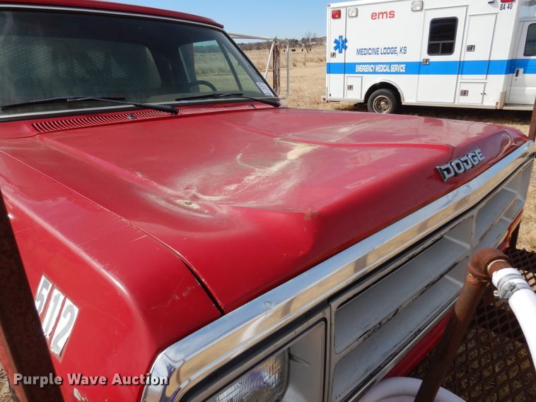 image for item DK4413 1989 Dodge W350  brush fire truck