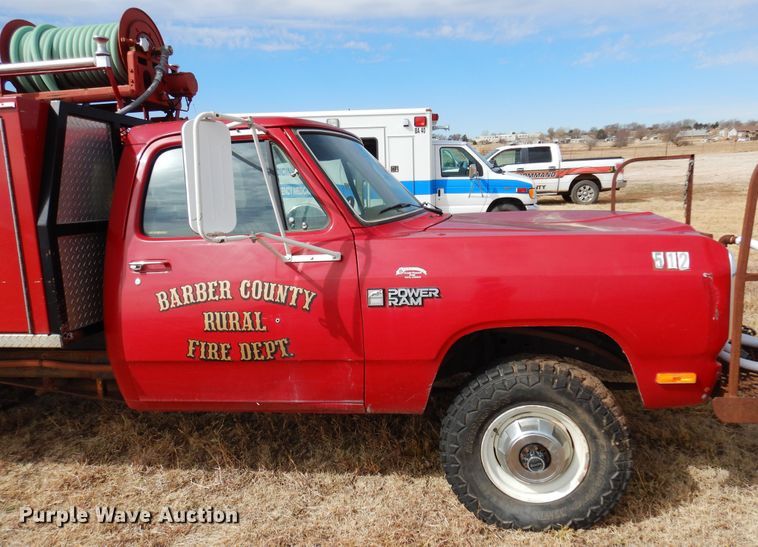 image for item DK4413 1989 Dodge W350  brush fire truck