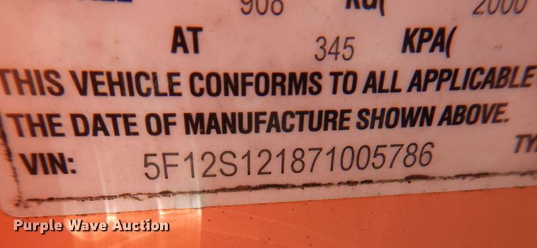 image for item DM6053 2007 Wanco  message board trailer