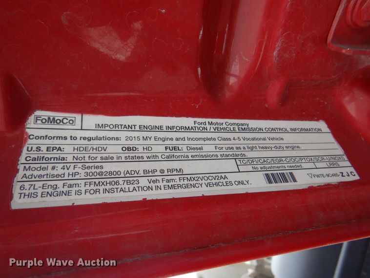 image for item DM6059 2015 Ford F450 Super Duty  ambulance