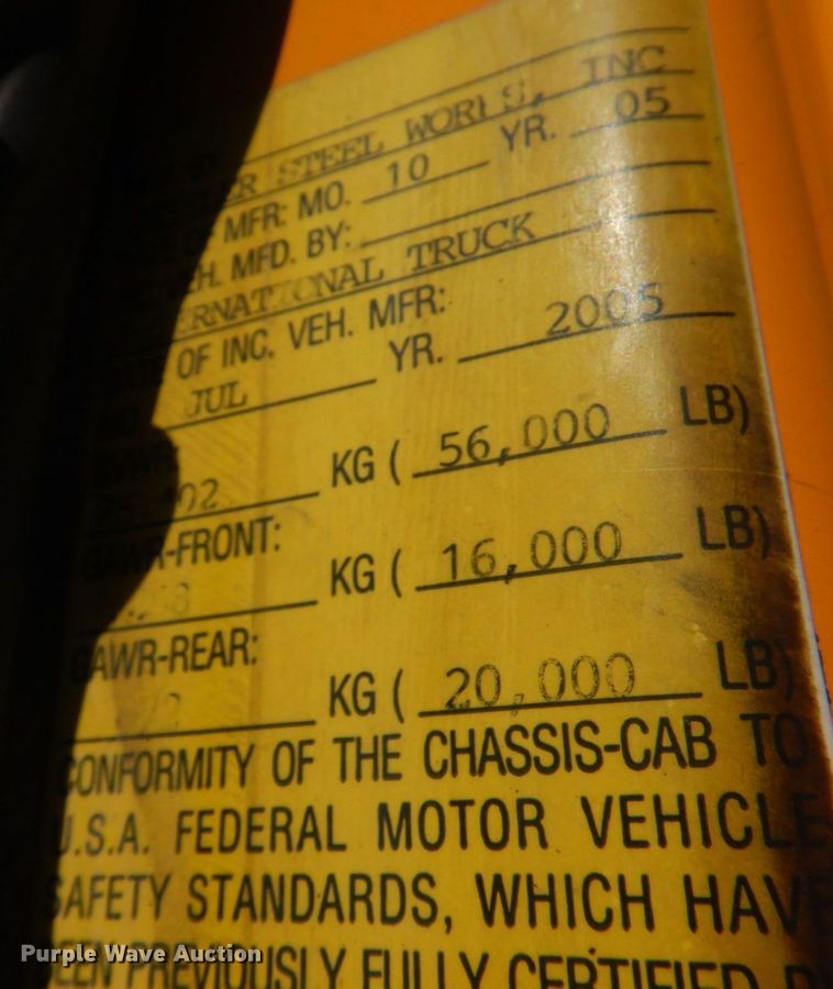 image for item DM7308 2006 International 7400  dump truck