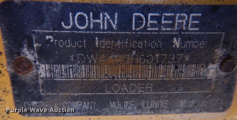 image for item DM7309 2006 John Deere 444J  high lift wheel loader