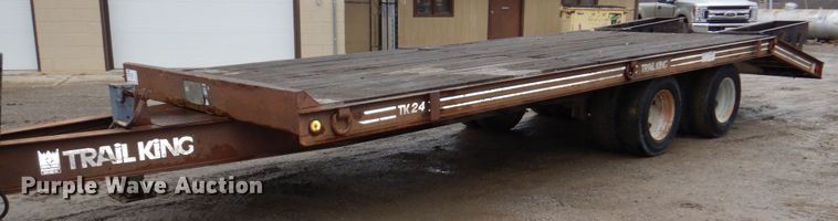 image for item DN7278 1992 Trail King TK24  equipment trailer