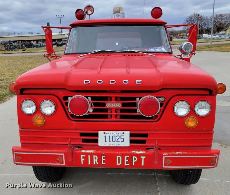 image for item DN7306 1963 Dodge D500  pumper fire truck