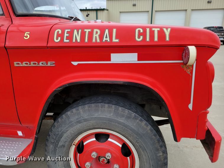 image for item DN7306 1963 Dodge D500  pumper fire truck