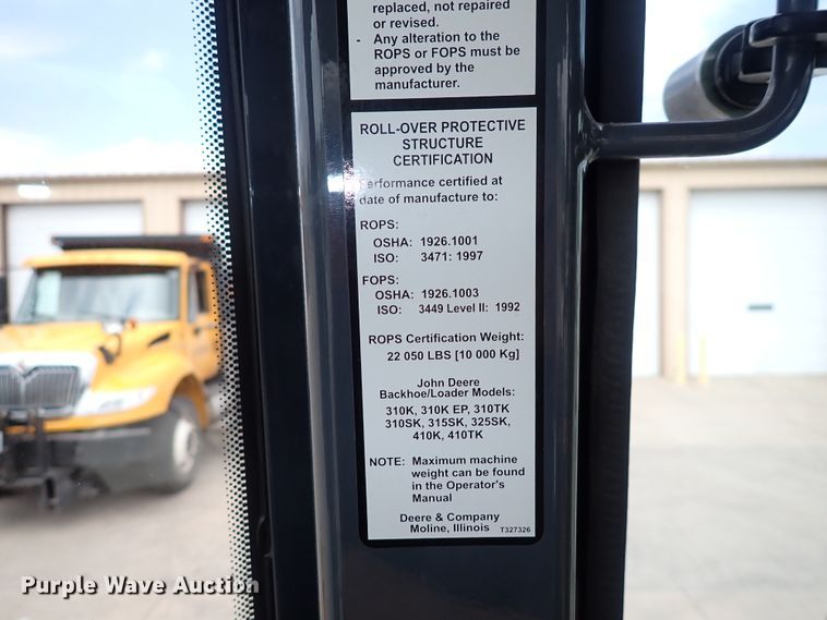 image for item DP4637 2014 John Deere 310SK  backhoe