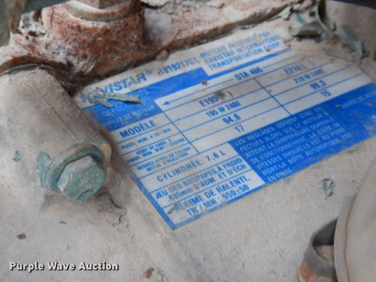 image for item DP5444 1993 International 4900  dump truck