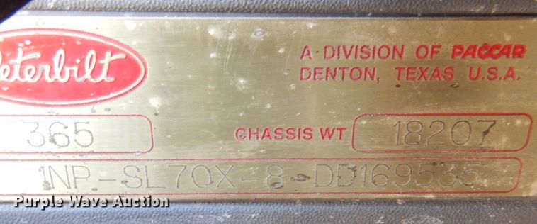 image for item DP5447 2013 Peterbilt 365  dump truck