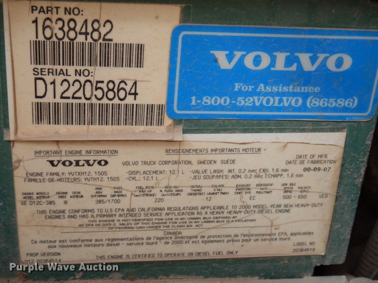 image for item DP5448 2002 Volvo VHD  dump truck