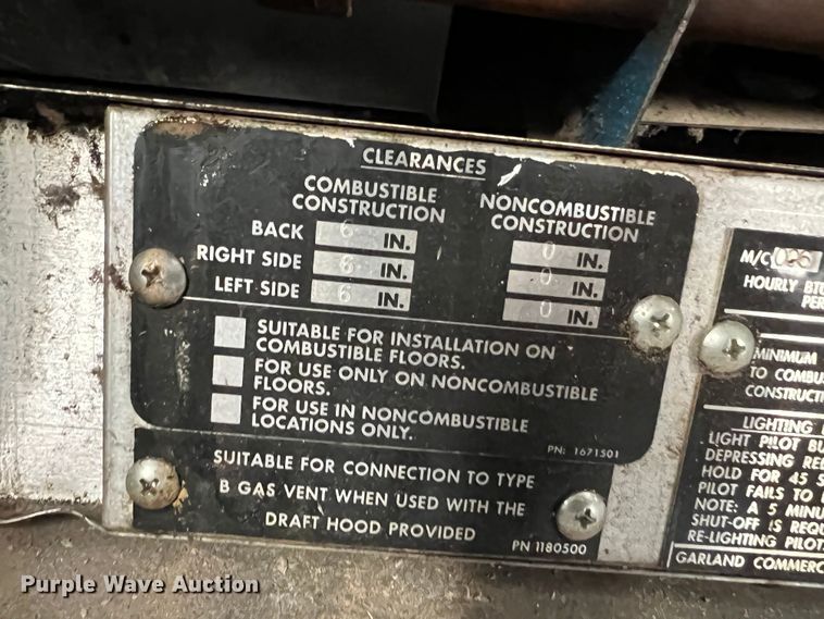 image for item IG9487 (2) Garland ovens