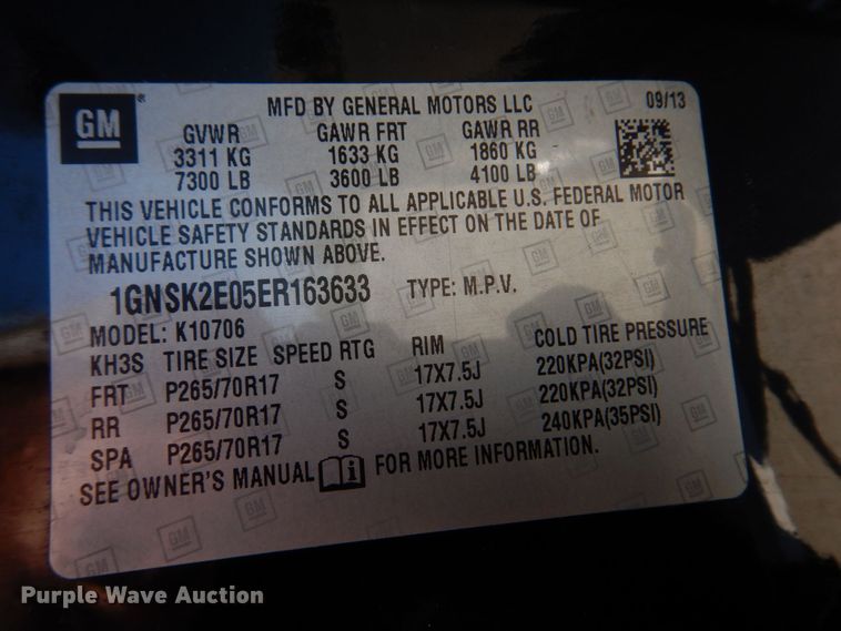 image for item IM9727 2014 Chevrolet Tahoe Police  SUV