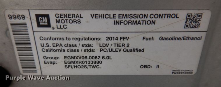 image for item IM9728 2014 Chevrolet Caprice Police