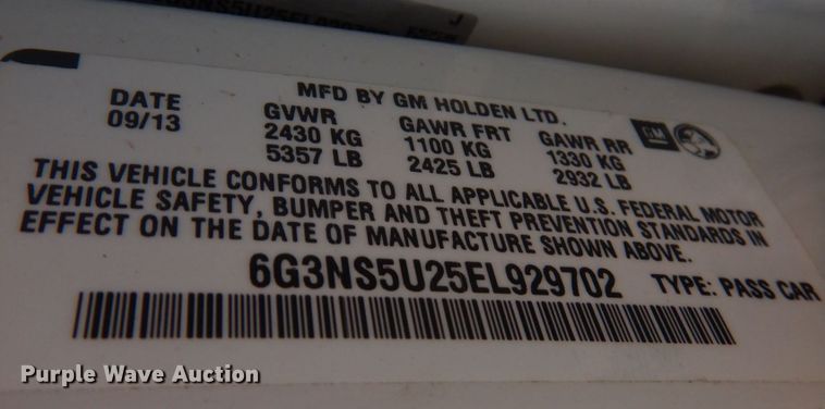 image for item IM9732 2014 Chevrolet Caprice Police