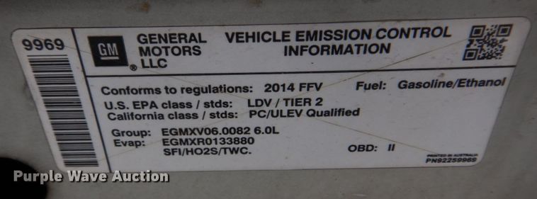 image for item IM9734 2014 Chevrolet Caprice Police