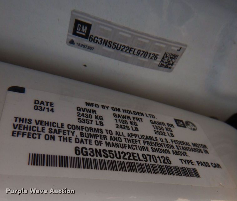 image for item IM9734 2014 Chevrolet Caprice Police