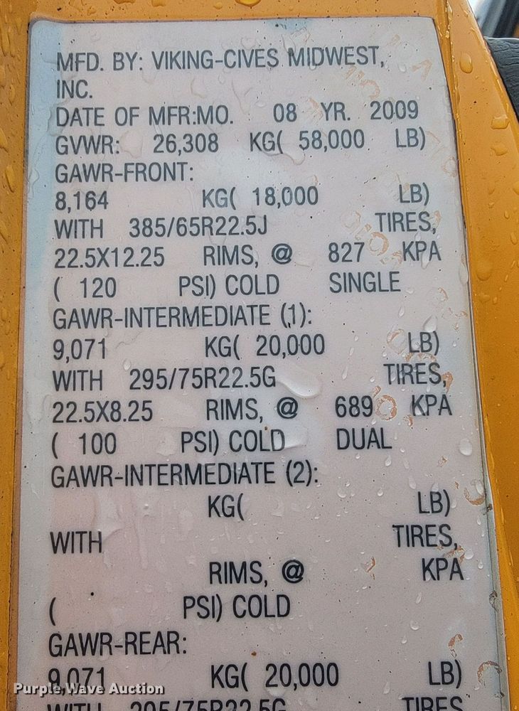 image for item JL9642 2010 International WorkStar 7500  dump truck