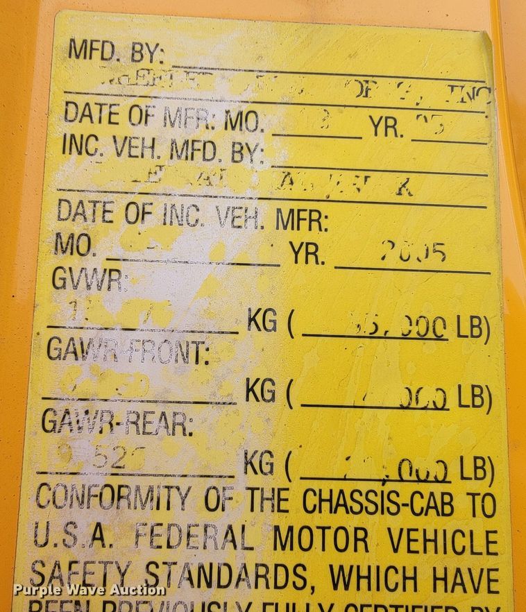 image for item JL9645 2006 International 7400  dump truck