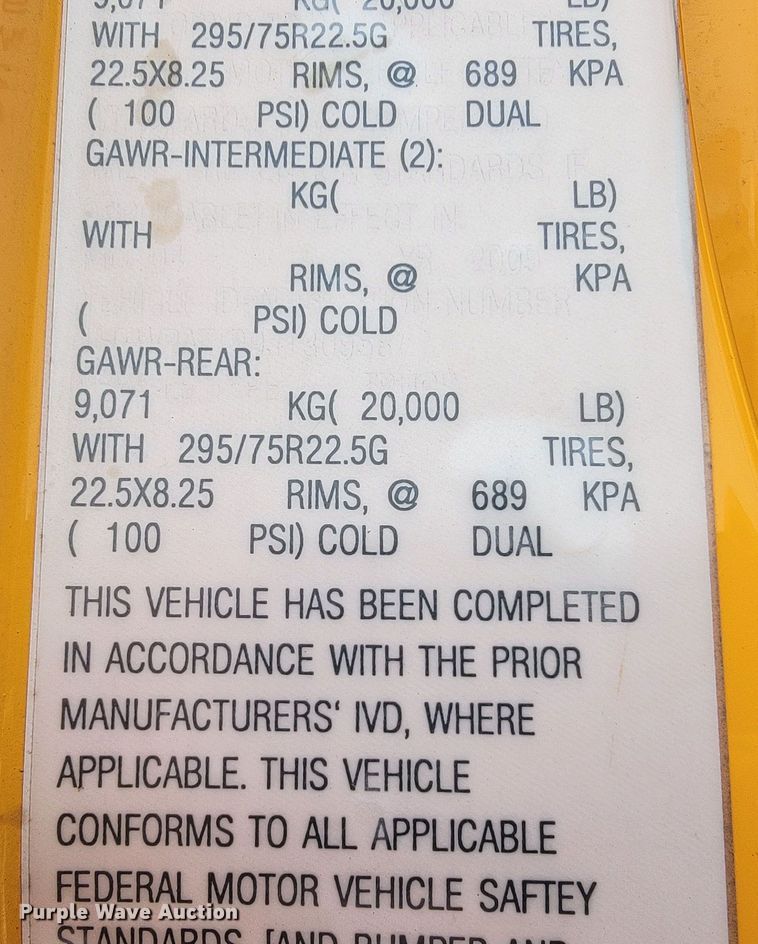 image for item JL9647 2009 International WorkStar 7500  dump truck