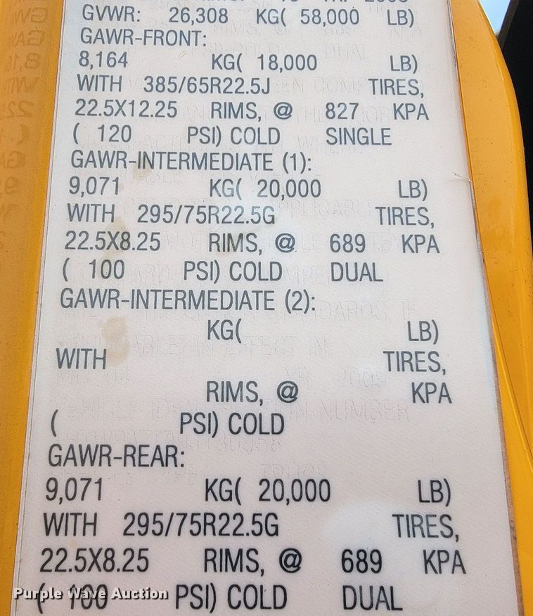 image for item JL9647 2009 International WorkStar 7500  dump truck