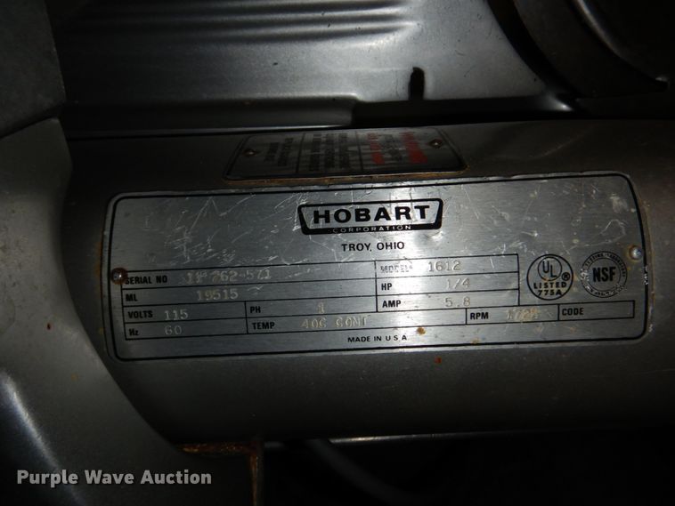 image for item KE9035 Hobart  meat slicer