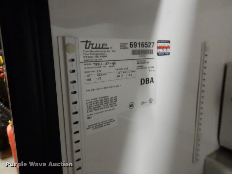 image for item KE9038 True  stainless steel refrigerator