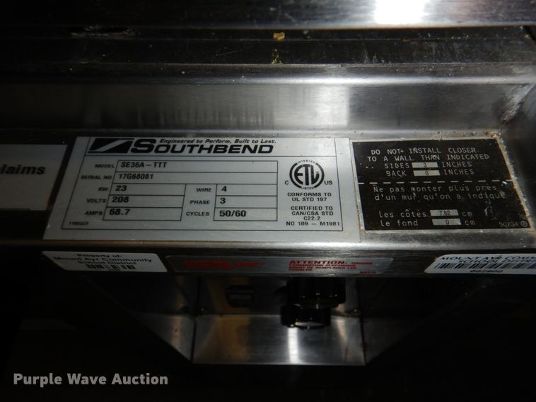 image for item KE9040 South Bend  range