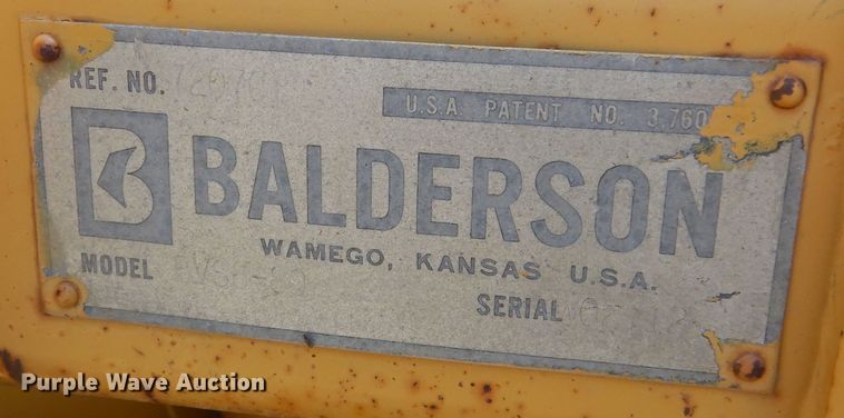 image for item KT9029 Balderson  146"W V-Plow